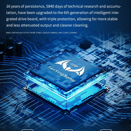 FanYing 30L 900W 600W Digital Ultrasonic Cleaner Heating Timer Ultrasonic Bath Laboratory Automotive Engine Large-Scale Cleaning