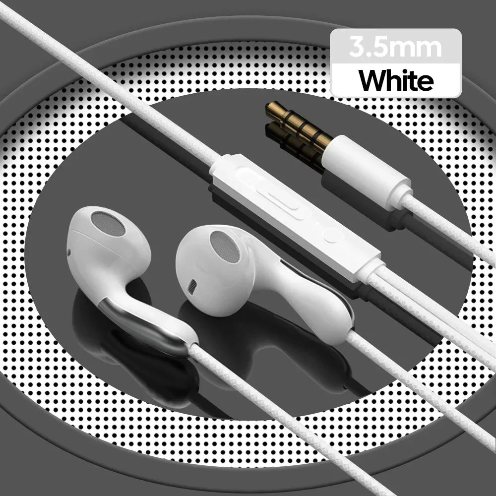 For Samsung Headphones HiFi Bass Stereo Volume Control With Mic Type C 3.5mm Eadphones For Galaxy S24 S23 S22 S21 Ultra Note 20