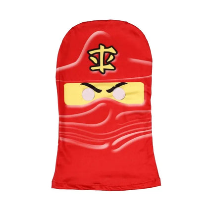 Boys Japanese Ninja Onesie Play Costume Printed Green Cartoon Anime Mask Costume Japanese Samurai Fork Halloween Dress Up Party