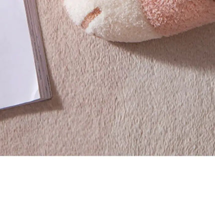 Comwarm Winter Warm Plush Slippers Cute Cat Paw Designer House Women Fur Slippers Floor Mute Bedroom Lovers Indoor Fluffy Shoes