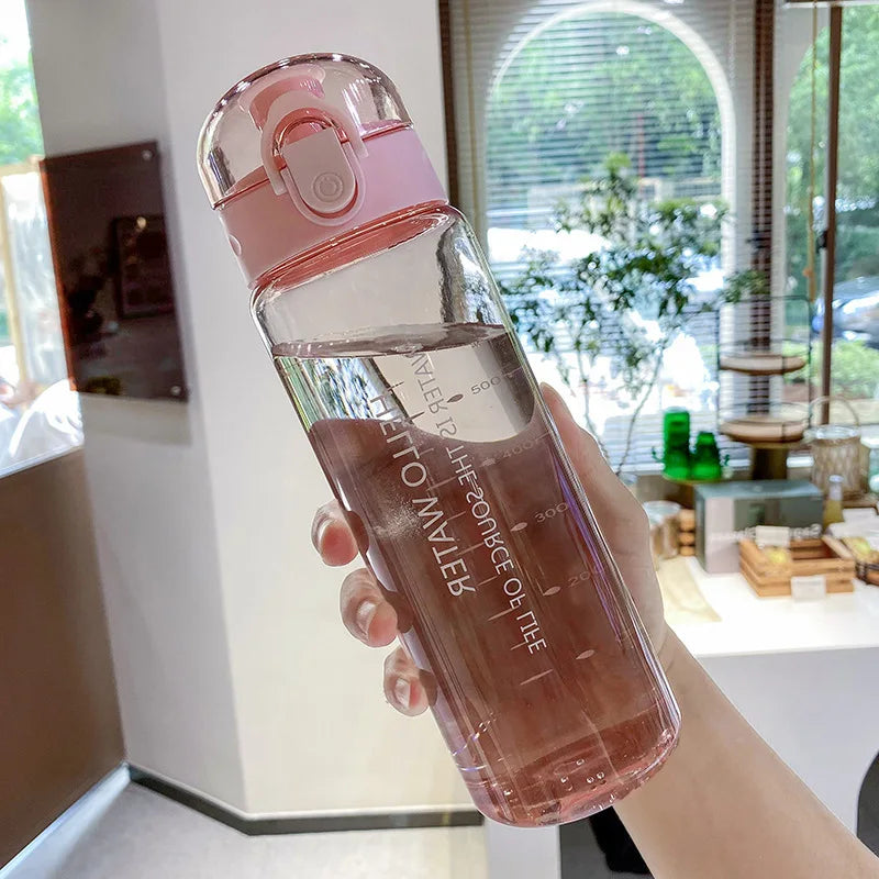 Sports Water Cups For Students Plastic Anti Fall Primary School Students Portable Summer Tea Making Cups With Portable Bottles