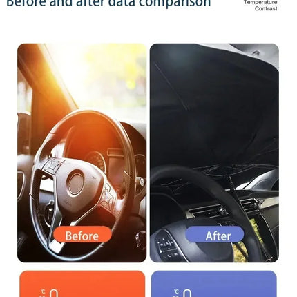 Car Sunshade Umbrella For Auto Shading Car Sun Shade Protector Parasol Summer Sun Interior Windshield Protection Curtain