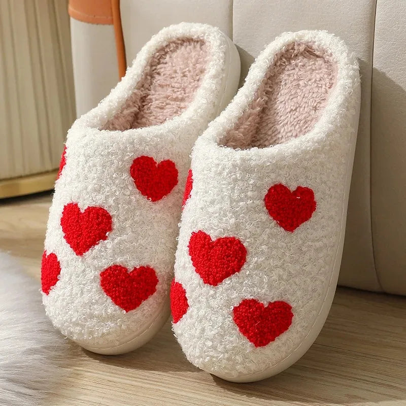 Winter Home Women Slippers Cozy Comfortable Style Embroidered agaric Soft Houseshoes Shoes