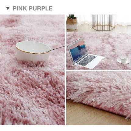 Gray Carpet for Living Room Plush Rug Bed Room Floor Fluffy Mats Anti-slip Home Decor Rugs Soft Velvet Carpets Kids Room Blanket