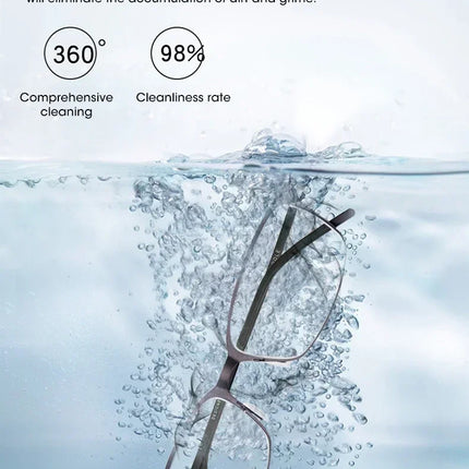 Ultrasound Washing Machine 50W Ultrasonic Glasses Jewelry Cleaner High frequency Glasses Ultrasound Washing Bath 500ML