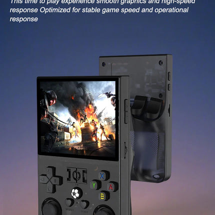 Open Source R36 PRO Retro Handheld Video Game Console Linux System 3.5 Inch IPS Screen Portable Pocket Video Player 128GB Games