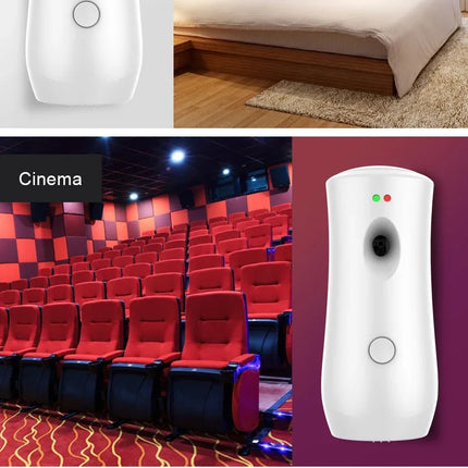 Aerosol Dispenser Air Freshener Fragrance Aerosol Spray Dispenser Car Household Wall-mounted Automatic Adjustable Aroma Diffuser