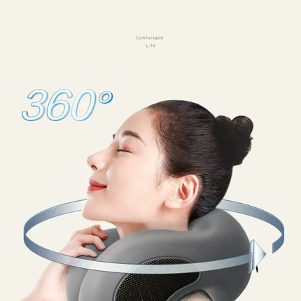 Multifunction U-Shaped Sponge Core Neck Pillow Slow Rebound Soft Travel Pillow For Sleeping Cervical Health Massage Nap Pillows