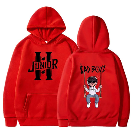 Spring Men's Hoodies Junior H Sad Boys Harajuku Girls Hip Hop Pullover Fancy Music Gift Casual Loose Comfortable Sweatshirt