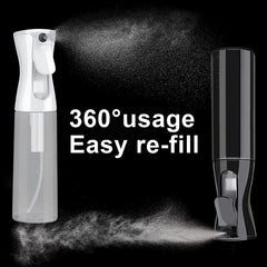 300ml Beauty Salon Continuous Spray Bottles Hairdressing Pressure Sprinkling Bottle Barbershop Hairstyling Atomizer Container