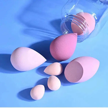7PCS Canned Cosmetic Sponge Set Dry And Wet Liquid Foundation Powder Puff Professional Cosmetic Tools Make-up Artist