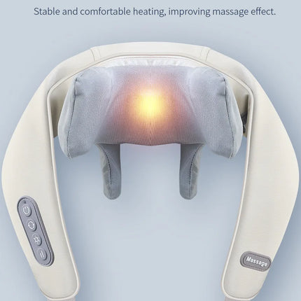 Wireless Neck And Back Massager Neck And Shoulder Kneading Massage Shawl Neck Cervical Relaxing Trapezius Massager