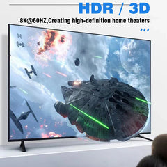 UGOURD HDMI2.1 Cable Adapter mini micro hdmi to HDMI 2.1 Converter 48Gpbs 8K60HZ 4K120HZ for HDTV Projector PS4 PS5 Laptop PC