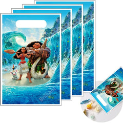 Disney Moana Birthday Party Decorations Princess Theme Candy Loot Bag Gift Bag Kids Girls Baby Shower Moana Maui Party Supplies