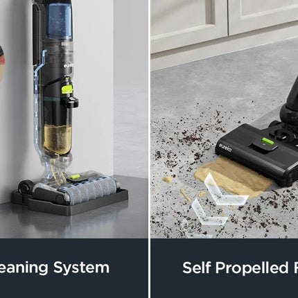 EUREKA NEW400 Cordless Wet Dry Cordless Vacuum Cleaner, Lightweight, Smart Cordless Vacuum Cleaner and Mop, Self-Cleaning