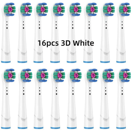 16/20PCS Brush Head nozzles for Oral B Electric Toothbrush Replacement Head Refill Sensitive Floss Cross Action for Oralb