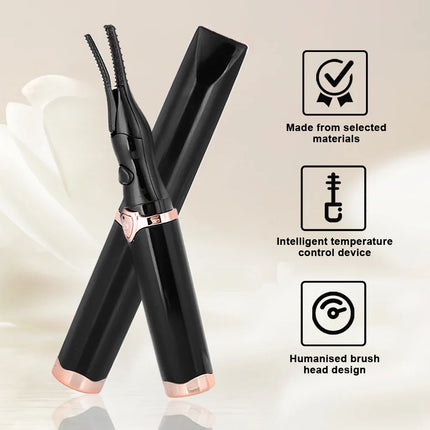 Heated Eyelash Curler 2 Heating Modes Quick Heating Natural Curl Eyelash Curler Long Lasting for Quick Natural Curling