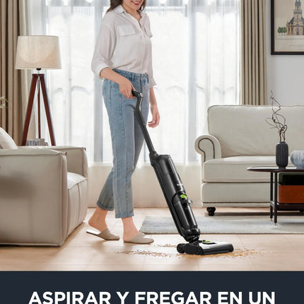 EUREKA NEW400 Cordless Wet Dry Cordless Vacuum Cleaner, Lightweight, Smart Cordless Vacuum Cleaner and Mop, Self-Cleaning