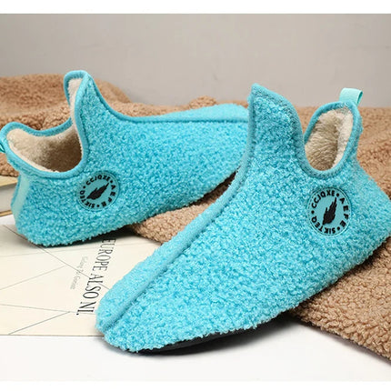 Winter Slippers Men Couples Slippers Non-slip Warm Women and Men Slipper Indoor Soft Shoes Comfortable Flat Home Cotton Shoe