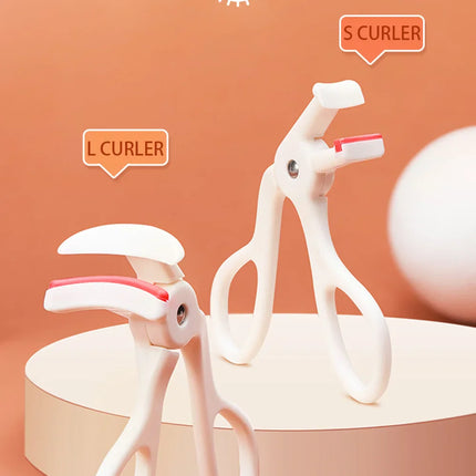 CALIYI Large Small Eyelash Curlers with Silicone Strips To Extend Curling Eyelashes and Make-up Tools For Big Eyes For Makeup