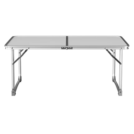 Mini Folding Picnic Table with Carry Handle, Aluminum Frame, Laptop Table for Sofa Bed Couch Floor, 60x40x24cm, Green/White