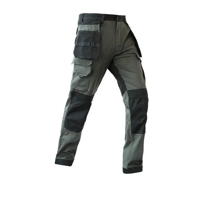 Cargo Pants Men Workwear Multi-Pocket Outdoor Hiking Joggers Pants Work Trousers Men with Wear resistant multi pocket Knee Pads