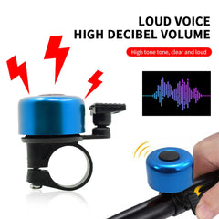 MTB Bicycle Bell Aluminum Alloy Bike Safety Warning Alarm Horn Easy to Install Bicycle Handlebar Bell Ring Cycling Accessories