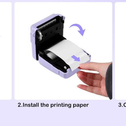 Gofunly Children's Instant Print Camera Thermal Printing Digital Camera 2.4" 1080P Camera Toy For 6-12 Years