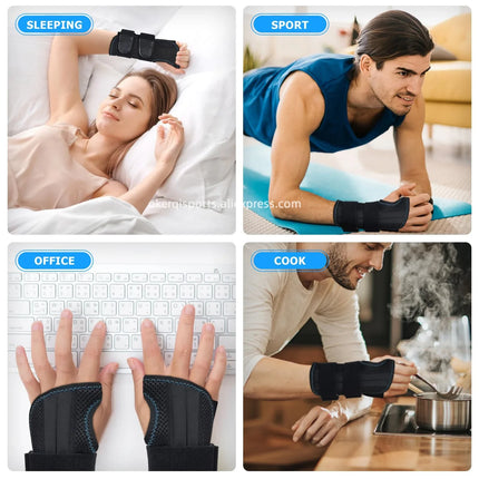 1Pcs Adjustable Wristband Wrist Support Wrist Brace Sport Left Right Hand Wrist Support for Fitness, Weightlifting & Pain Relief
