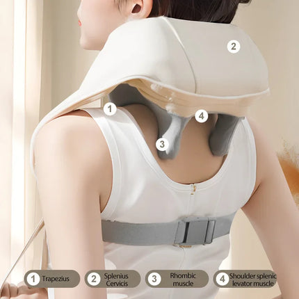 Multifunctional Cervical Massager Shoulder Neck Hot Compress Trapezius Muscle Massager