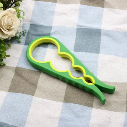 Four-in-One Bottle Opener Kitchen Multi-Functional Can Openers Cans Bottle Opener Non-Slip Labor-Saving Twist Bottle Lid Opener