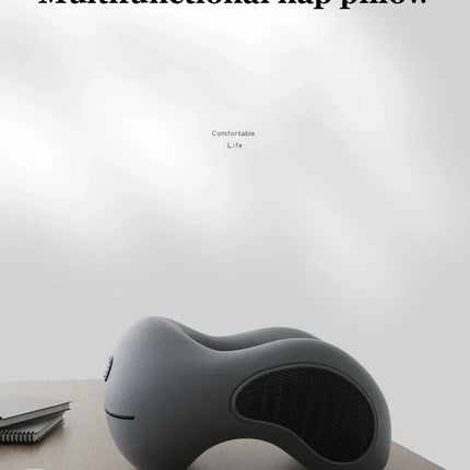 Multifunction U-Shaped Sponge Core Neck Pillow Slow Rebound Soft Travel Pillow For Sleeping Cervical Health Massage Nap Pillows