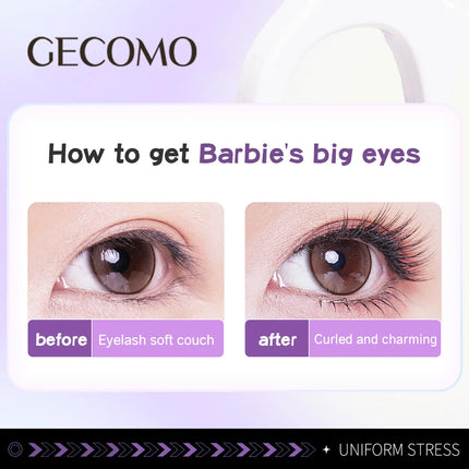 GECOMO Frameless Heated Eyelash Curler Intelligent Temperature Control Rechargeable Eyelash Long-lasting Curling Device