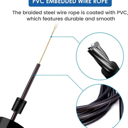 With Ball Bearings Adjustable Tangle-Free Speed Wire Jump Rope Workout with Foam Handles for Fitness Home Workouts and Slim Body