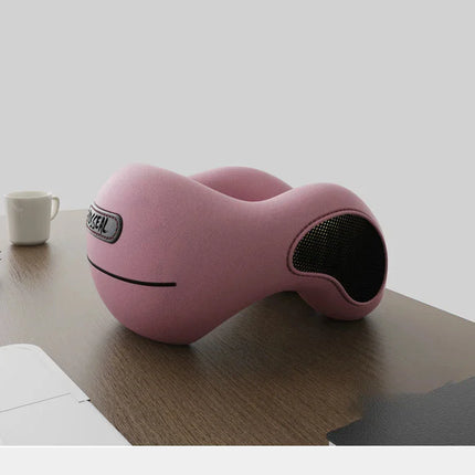 Multifunction U-Shaped Sponge Core Neck Pillow Slow Rebound Soft Travel Pillow For Sleeping Cervical Health Massage Nap Pillows