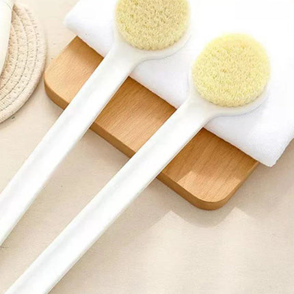 1 Pack Long Handle Shower Brush Unisex Senior Single Side Back Brush Bath Brush Exfoliating Suitable For Wet And Dry Brushes
