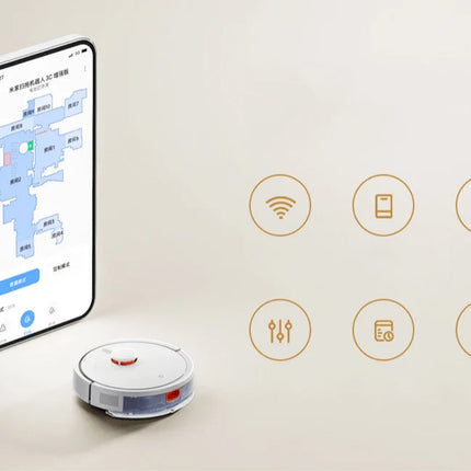 XIAOMI MIJIA 3C Enhanced Robot Vacuum Mop C103 Home Cleaner Sweeping Dragging Suction Floor Cleaning LDS Smart Planned App WiFi