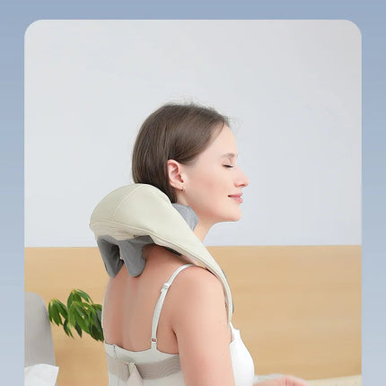 Wireless Neck And Back Massager Neck And Shoulder Kneading Massage Shawl Neck Cervical Relaxing Trapezius Massager