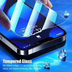 4Pcs Tempered Glass for IPhone 15 14 13 12 11 Pro Max Screen Protector For IPhone 13Mini 14 Plus