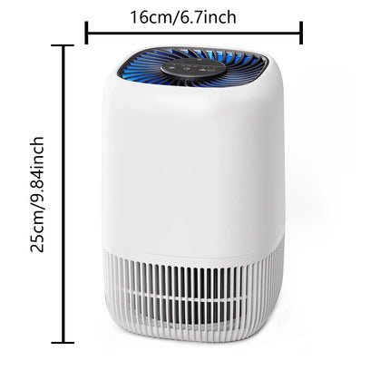 Air Purifiers for Bedroom Home, Air Filter Cleaner with Fragrance Sponge, HEPA Filter for Smoke, Allergies, Pollen, Pet Timer