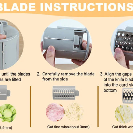 Electric Cheese Grater Electric Slicer Shredder Electric Vegetable Slicer Salad Maker  Fruit Cutter Food Processor Spiralizer