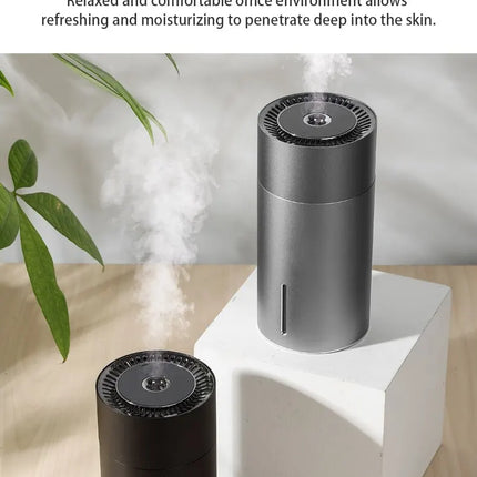 LED Light Aromatherapy Machine Humidifier Diffuser for Car Small Air Humidification Home and Bedroom Big Spray 260ml