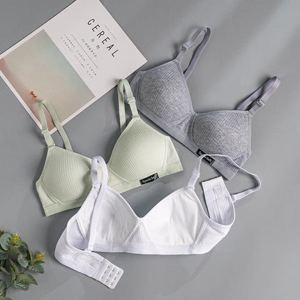 1 Pcs Women Underwear Cotton Bra Seamleass Gathered Push Up Comfortable Soft Bralette Sexy Fashion Ladies Intimate Lingerie