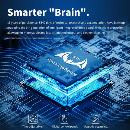 FanYing 30L 900W 600W Digital Ultrasonic Cleaner Heating Timer Ultrasonic Bath Laboratory Automotive Engine Large-Scale Cleaning