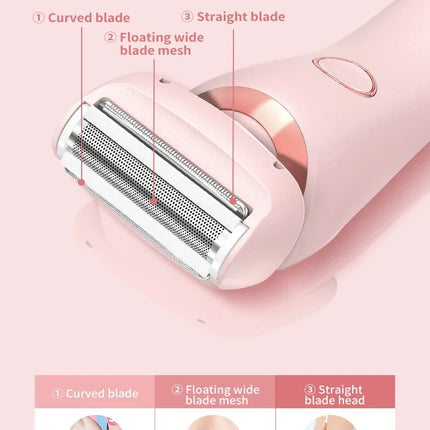 Multipurpose Electric Hair Remover For Women Epilator Trimmer Face Shavers Hair Razors For Underarms Legs Ladies Body Trimmer
