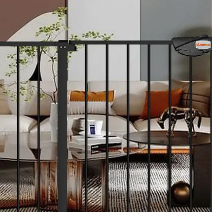 UBRAVOO Baby Gate for Doors and Stairs, Height 100 cm, Safety Pet Gate,  Automatic Closure, Triple Locking