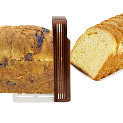 Toast Bread Slicer Stand Foldable Loaf Cutter Rack Baking Tool Cutting Guide Plastic Slicing Tool