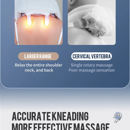 Wireless Neck And Back Massager Neck And Shoulder Kneading Massage Shawl Neck Cervical Relaxing Trapezius Massager