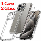 1 Case 1 Glass / For iPhone 12 Pro / Silicon