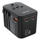 Black 65W GaN 1U2C / Universal Plug